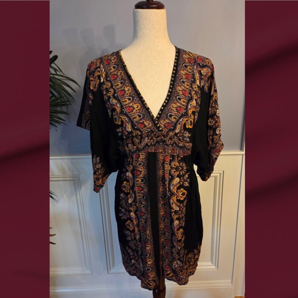 Angie Kimono Top with Ruched Waist. Can Be Worn Several Ways!